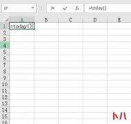 Excel中怎样能自动输入“今天”日期，不需要每天都输