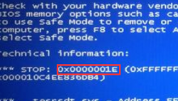 蓝屏代码0x0000001E怎么办 电脑蓝屏代码0x0000001E的解决方法