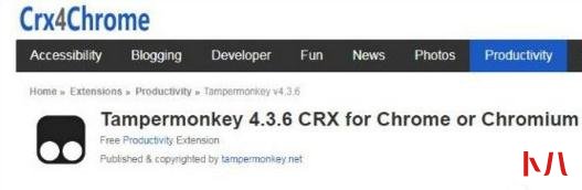 Chrome浏览器怎么安装油猴脚本