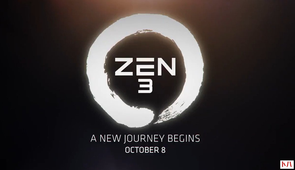 AMD宣布10月8日发布下一代Ryzen'Zen 3'