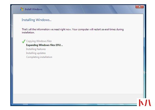 9-Windows 7 将开始安装