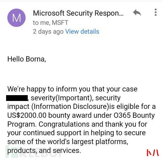 Microsoft Forms未授权获取他人邮箱信息漏洞